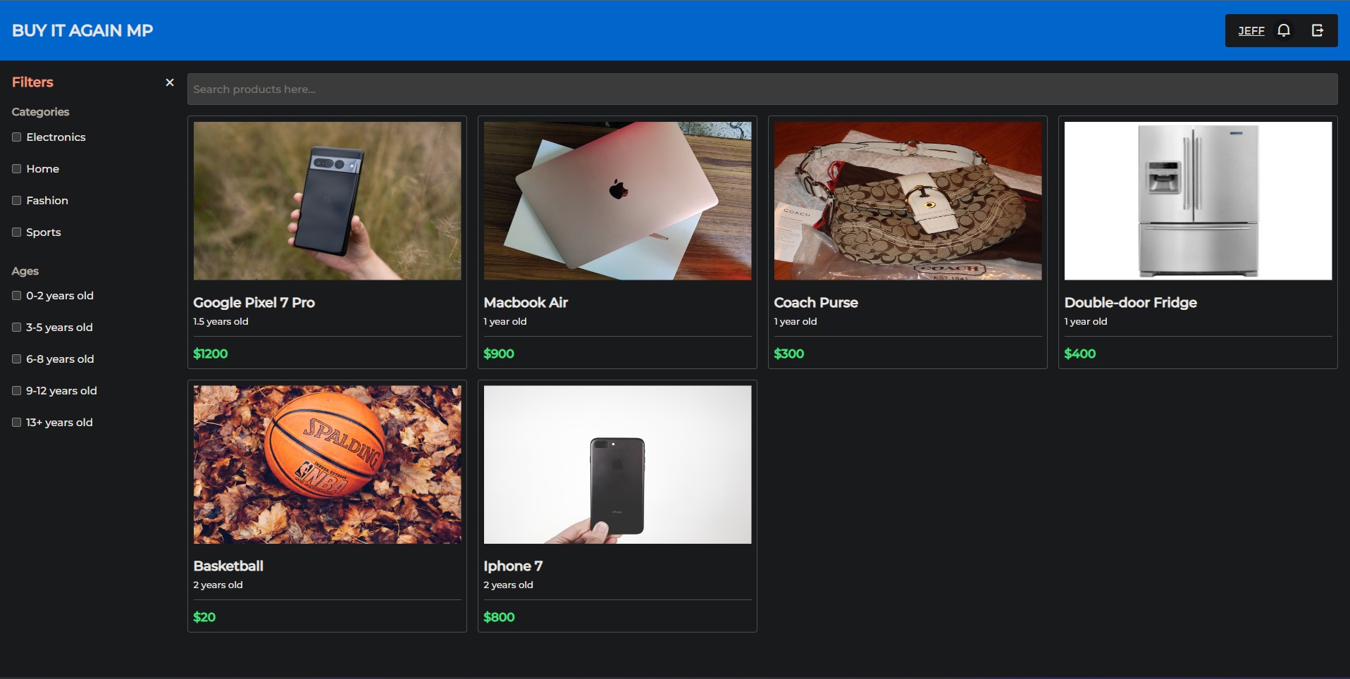 used goods marketplace app